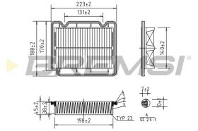 BREMSI FA1072 - FILTRI ARIA - AIR FILTER