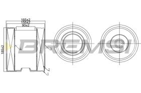 BREMSI FA1074 - FILTRI ARIA - AIR FILTER