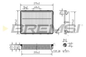 BREMSI FA1078 - FILTRI ARIA - AIR FILTER