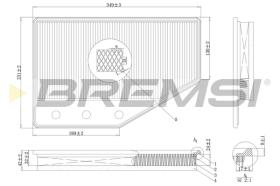 BREMSI FA1085 - FILTRI ARIA - AIR FILTER