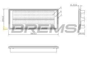 BREMSI FA1087 - FILTRI ARIA - AIR FILTER