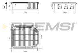 BREMSI FA1089 - FILTRI ARIA - AIR FILTER