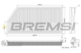 BREMSI FA1093 - FILTRI ARIA - AIR FILTER
