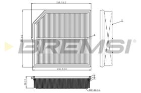 BREMSI FA1096 - FILTRI ARIA - AIR FILTER