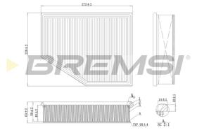 BREMSI FA1098 - FILTRI ARIA - AIR FILTER