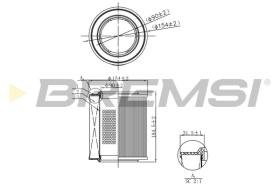 BREMSI FA1103 - FILTRI ARIA - AIR FILTER