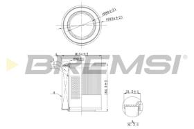 BREMSI FA1104 - FILTRI ARIA - AIR FILTER