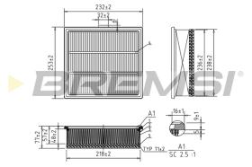 BREMSI FA1105 - FILTRI ARIA - AIR FILTER