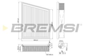 BREMSI FA1106 - FILTRI ARIA - AIR FILTER
