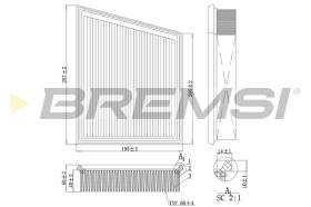 BREMSI FA1107 - FILTRI ARIA - AIR FILTER