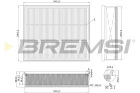 BREMSI FA1108 - FILTRI ARIA - AIR FILTER