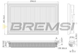 BREMSI FA1111 - FILTRI ARIA - AIR FILTER