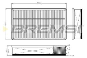 BREMSI FA1114 - FILTRI ARIA - AIR FILTER