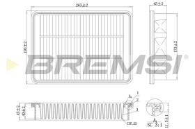 BREMSI FA1115 - FILTRI ARIA - AIR FILTER