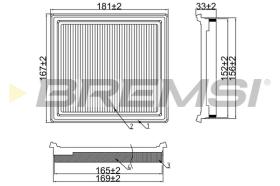 BREMSI FA1116 - FILTRI ARIA - AIR FILTER