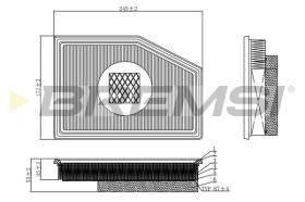 BREMSI FA1117 - FILTRI ARIA - AIR FILTER