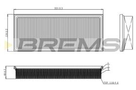 BREMSI FA1122 - FILTRI ARIA - AIR FILTER