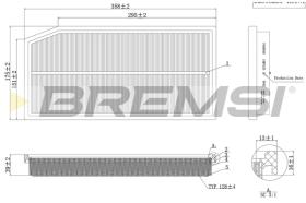 BREMSI FA1124 - FILTRI ARIA - AIR FILTER