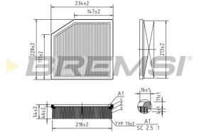 BREMSI FA1128 - FILTRI ARIA - AIR FILTER