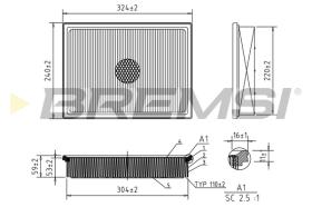 BREMSI FA1130 - FILTRI ARIA - AIR FILTER