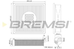 BREMSI FA1139 - FILTRI ARIA - AIR FILTER