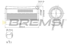 BREMSI FA1140 - FILTRI ARIA - AIR FILTER