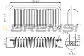 BREMSI FA1147 - FILTRI ARIA - AIR FILTER