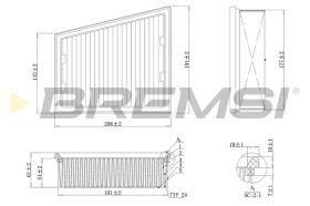 BREMSI FA1151 - FILTRI ARIA - AIR FILTER