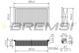 BREMSI FA1152 - FILTRI ARIA - AIR FILTER