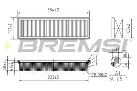 BREMSI FA1159 - FILTRI ARIA - AIR FILTER