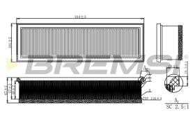 BREMSI FA1160 - FILTRI ARIA - AIR FILTER