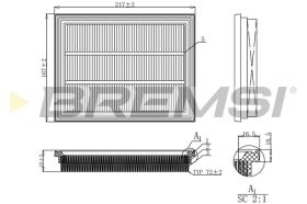 BREMSI FA1162 - FILTRI ARIA - AIR FILTER