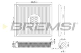 BREMSI FA1163 - FILTRI ARIA - AIR FILTER