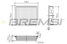 BREMSI FA1170 - FILTRI ARIA - AIR FILTER