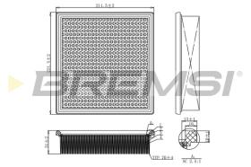 BREMSI FA1171 - FILTRI ARIA - AIR FILTER