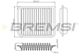 BREMSI FA1186 - FILTRI ARIA - AIR FILTER