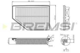 BREMSI FA1190 - FILTRI ARIA - AIR FILTER