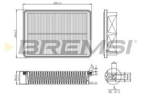 BREMSI FA1192 - FILTRI ARIA - AIR FILTER