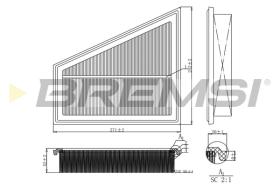 BREMSI FA1202 - FILTRI ARIA - AIR FILTER