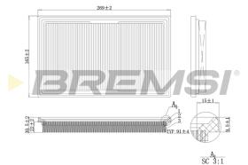 BREMSI FA1203 - FILTRI ARIA - AIR FILTER