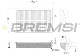 BREMSI FA1206 - FILTRI ARIA - AIR FILTER