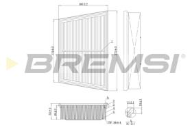 BREMSI FA1208 - FILTRI ARIA - AIR FILTER