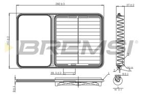 BREMSI FA1209 - FILTRI ARIA - AIR FILTER