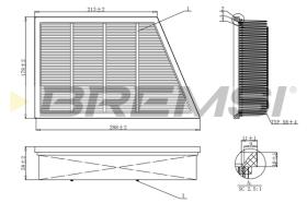 BREMSI FA1210 - FILTRI ARIA - AIR FILTER