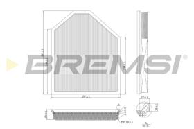 BREMSI FA1219 - FILTRI ARIA - AIR FILTER