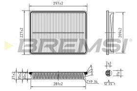 BREMSI FA1220 - FILTRI ARIA - AIR FILTER