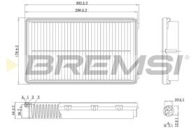 BREMSI FA1222 - FILTRI ARIA - AIR FILTER