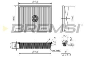 BREMSI FA1224 - FILTRI ARIA - AIR FILTER