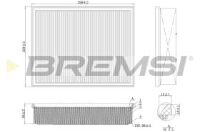 BREMSI FA1225 - FILTRI ARIA - AIR FILTER