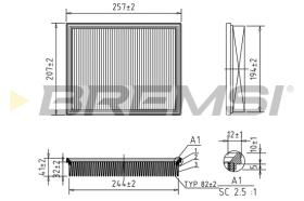 BREMSI FA1226 - FILTRI ARIA - AIR FILTER